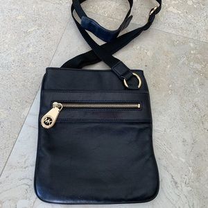 Michael Kors Black Leather Crossbody